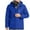 Blue, variant on Plus Size Heated Jackets for Men Three Charging Intelligent Heating Cotton Padded Jacket Hooded Pocket Zipper Leisure Travel Heating Charge Jacket