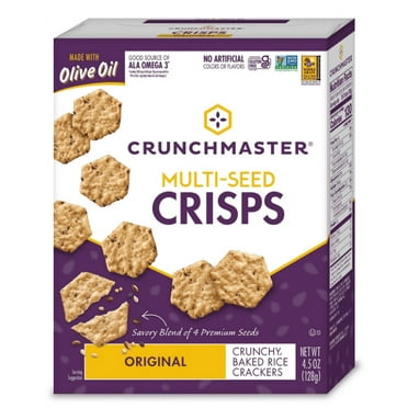 Original Multi-Seed Crisps Crunchy Crackers, 4.5 oz. Crunchmaster