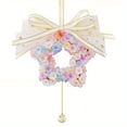 thumbnail image 1 of CHUANK Colorful Stained Glass Star Car Pendant - Elegant Interior Accessory, 1 of 7