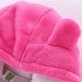 thumbnail image 7 of Baby Snowsuit Newborn Winter Hooded Romper Fleece Snowsuit Baby Jumpsuit Cartoon Bear Winter Coat for Girls and Boys Hot Pink 0-3 Months, 7 of 7