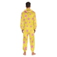 thumbnail image 4 of FORMRS Onesies Pajama for Adults Unisex Hoodie Winter Jumpsuit One Piece Sleepwear, Sizes S-2XL, Big Pink Stars Pattern, 4 of 7