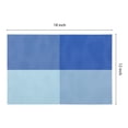 thumbnail image 4 of REGALWOVEN Placemats Set of 8, Placemats for Kitchen Dining Table Decor Washable Heat Resistant Table Placemats Wipeable Place Mat Blue 18*12in, 4 of 7