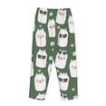 thumbnail image 5 of Naloa Alpaca Faces Print Women’s Ultra-Soft Comfy Pajama Lounge Pants with Pockets & Drawstring, 5 of 8