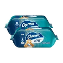 Charmin Flushable Wipes, 80 Wipes (Pack of 2)