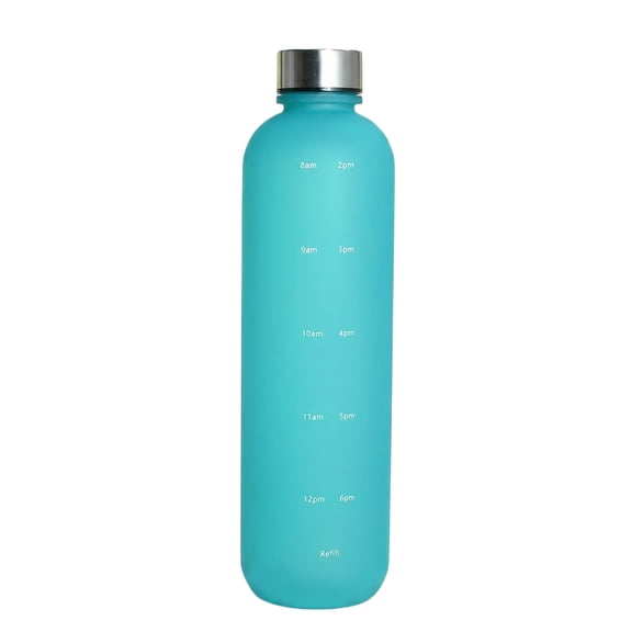 Sports Water Bottle, Large Capacity Frosted Blue, 1 Piece, Suitable for Outdoor Fitness Sport