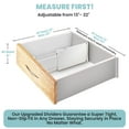 thumbnail image 5 of RAPTUROUS 8" Tall Drawer Dividers, 6 Pack, 13.35-22" Long, Expandable & Adjustable, Strong & Sturdy Non-Slip Dividers for Dresser, Kitchen, and Clothing (White), 5 of 7