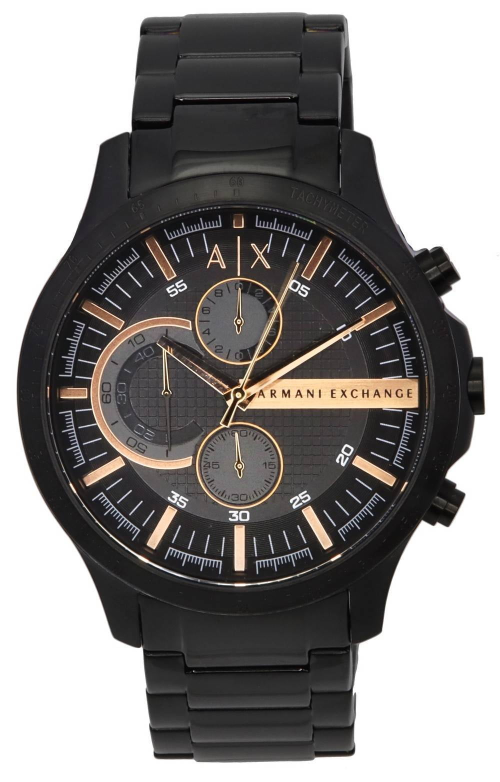Armani Exchange Hampton Chronograph Black Dial Quartz AX2429 Men's Watch