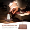 thumbnail image 4 of MasteelfCA Wooden Thread Holder Embroidery Thread Rack Sewing Thread Storage Stand, 4 of 9