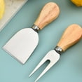 thumbnail image 6 of BPPEG 4-Piece Cheese Knives Set - Stainless Steel Cheese Knife,Cheese Fork,Slicer,Butter Knife for Charcuterie Board - Mini Premium Cheese Tools - Perfect for Home Entertaining,Parties,and Gifts, 6 of 7