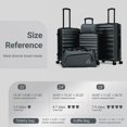 thumbnail image 7 of Concepten 5-Piece Hardshell Luggage Set,ABS Material Lightweight Suitcase Set with Swivel Wheels and TSA Lock,Equipped with Sports Handbag and Toiletries Bag, 7 of 7