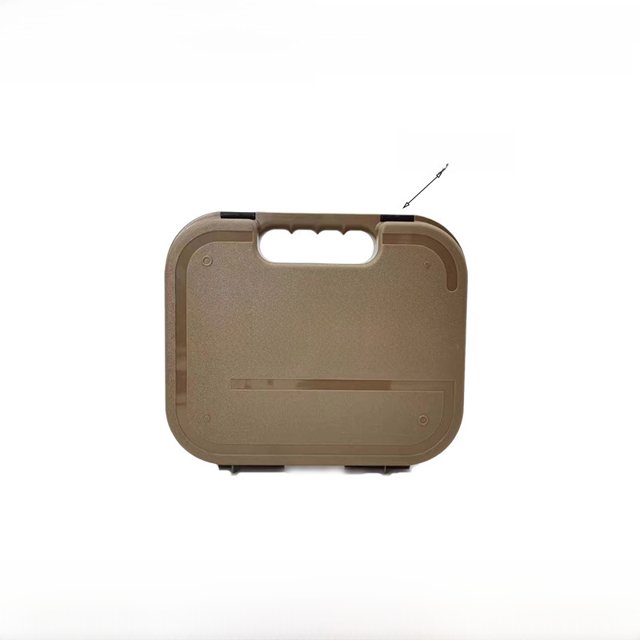 Étui Portable de Rangement pour Armes à Feu Couleur Sable pour GLOCK P1/P4 - Construction Durable en ABS Nylon, Conception Résistante aux Impacts, Configuration Sécurisée 3C, Poignée Pratique pour les Voyages et l'Extérieur, Idéal pour