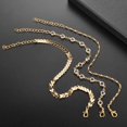 thumbnail image 4 of 3Pcs Golden Tone Faux Crystal Fish Bone Anklet MultiLayer Beach Ankle Bracelet Golden, 4 of 7