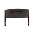 thumbnail image 5 of Belmont Home Estern 78.5" Banana Leaf Panel Headboard in Honey/Dark Brown, 5 of 11