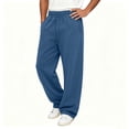 thumbnail image 5 of Yongwang Mens Baggy Sweatpants Drawstring Elastic Waist Wide Leg Pants Athletic Outfits Long Trousers with Pockets, 5 of 8