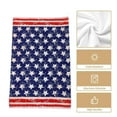 thumbnail image 5 of LHNFT 2 Pack Kitchen Towels and Dish Towels Sets, America Flag 4th of July 18" x 28" Reversible Dishcloths Soft Cotton Tea Towel Absorbent Hand Towels for Kitchen, 5 of 6