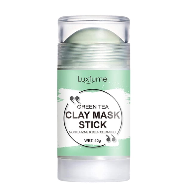 Mascarilla de barro en barra HUOGUO Clean Skin con té verde y berenjena, 90 g