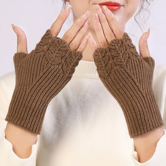 Fingerless Gloves For Women Half Finger Gloves Winter Stretchy Knit Fingerless Mittens Unisex Gloves Mittens Gloves Mittens Women Ski Gloves Mittens Men Gloves Mittens Men Gloves Mittens Convertible