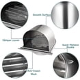 thumbnail image 3 of 6Inch 150mm Waterproof Stainless Steel Vent Vent Hood Anti-Corrosion Exhaust Extractor for Wall Air, 3 of 5