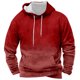 thumbnail image 1 of Sudadera con capucha para hombre, blusa con capucha y estampado de degradado de color, blusa de poliéster para hombre, 1 of 2