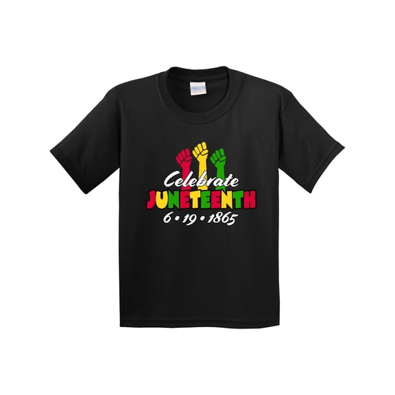 Inktastic Celebrate Juneteenth 6-19-1865 Youth T-Shirt