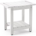 thumbnail image 1 of HDPS Shower Chair for Inside Shower, Shower Stool with Towel Rack & Storage Shelf - Waterproof, Non-Slip, Handles - Indoor/Outdoor Shower Bench, White, 1 of 7