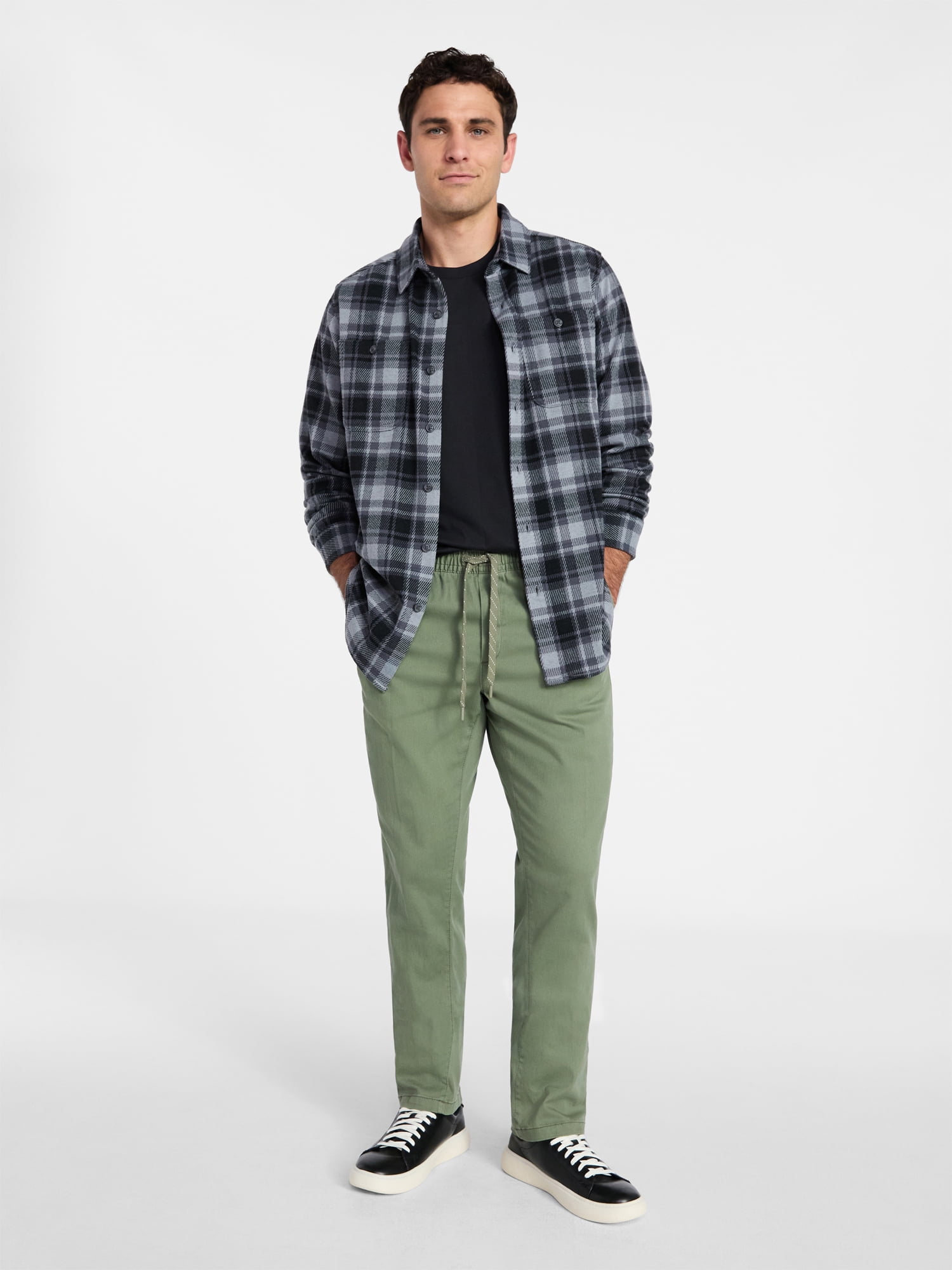 George Men's & Big Men's Pull On Chino Pants, 31.5" Inseam, Sizes XS-2XL
