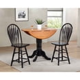 thumbnail image 2 of Sunset Trading Black Cherry Selections 3PC 42" Round Wood Pub Table Set in Black, 2 of 5