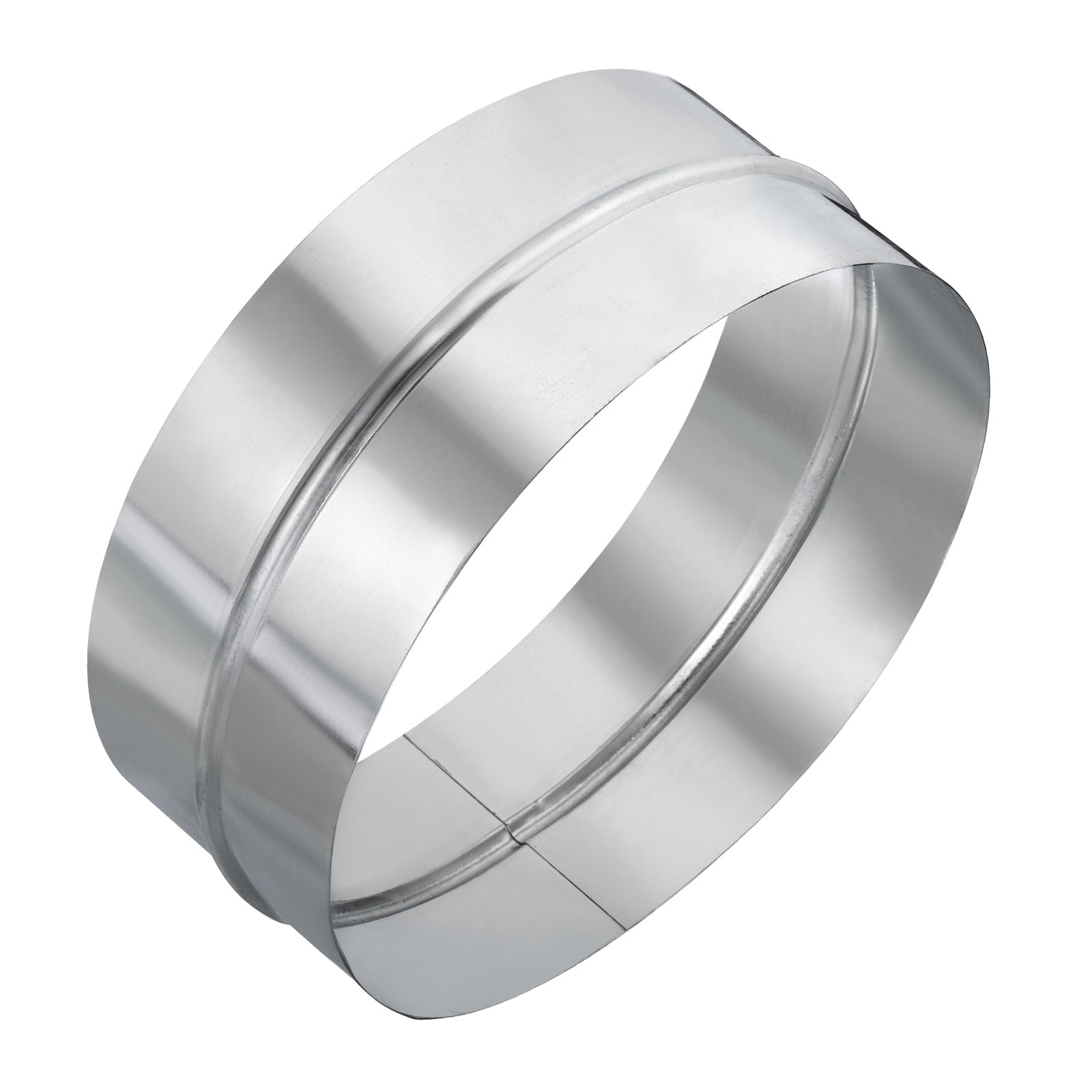 Uxcell 12" Galvanized Steel Duct Connector Duct Coupling Vent Coupler, 4" Long