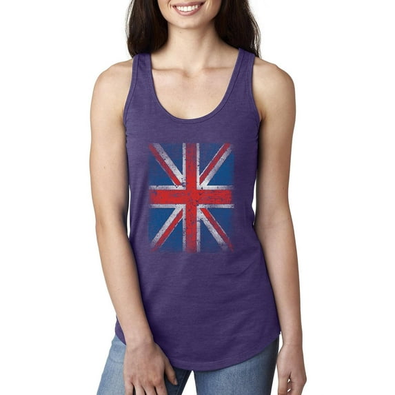 Normal is Boring - Women's Racerback Tank Top, up to Women Size 2XL - Union Jack British Flag