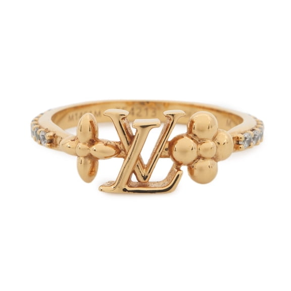 Pre-Owned Louis Vuitton Ring LV Iconic Rhinestone Size M M1461M LOUIS VUITTON (Good)