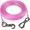 Pink, variant on 15FT Reflective Tie Out Cable for Large Dogs up to 250 lbs, Heavy Duty Steel Wire Leash with Dual Stainless Steel Buckles, Outdoor Yard and Camping Dog Chain