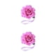 thumbnail image 1 of Ounissouiy ABS cortina Tieback lindo elegante forma de flor reemplazo hogar sala de estar sombrilla hebilla ornamento accesorios púrpura Púrpura 2piezas, 1 of 6