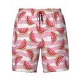 thumbnail image 4 of Lsque Mens Swim Trunks Cute Watermelon Pattern - Bathing Suit Compression Liner - Beach Swim Shorts Swimwear - (S-3XL) - Stretch Quick Dry -Small, 4 of 9