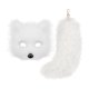 thumbnail image 1 of Máscara y cola de Therian para mujer, accesorio novedoso para cosplay, disfraz, máscara de animal, 1 of 8