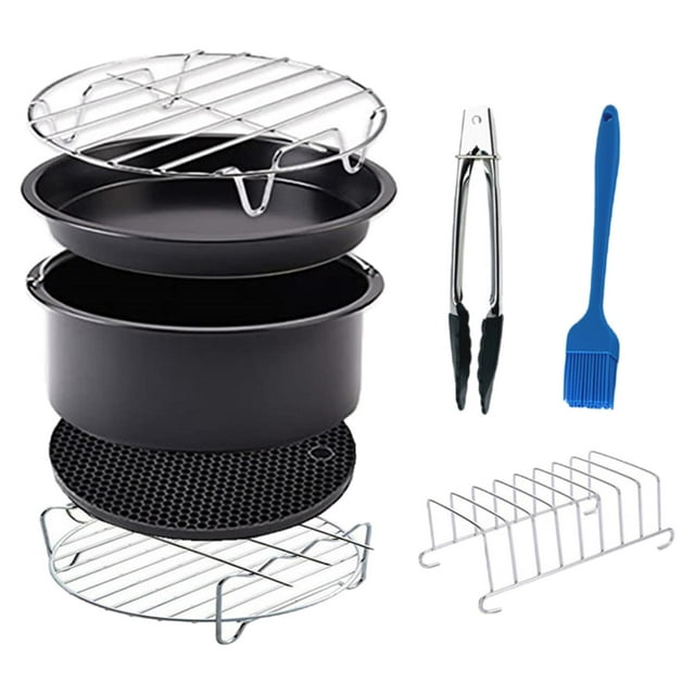 DOLITY Accessoires pour Friteuse à Air Chaud 6 Pouces/7 Pouces/8 Pouces Grille Non Doublures de Friteuse à Pizza Huile