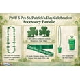 thumbnail image 2 of PMU 5 Pcs St. Patrick’s Day Celebration Accessory Bundle Shamrock Hair Clips, St. Pat’s Beads with Glasses, “Kiss Me I’m Irish” Beads & Green Satin Sash, 2 of 8
