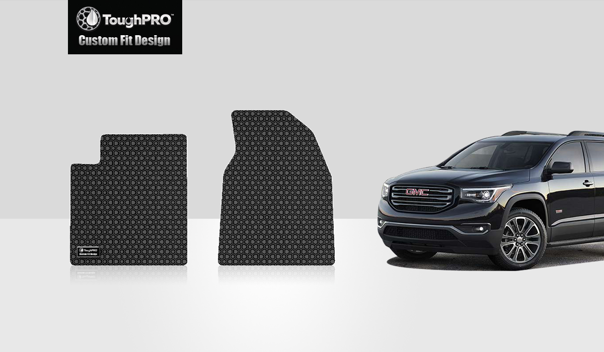 ToughPRO Two Front Mats Compatible with GMC Acadia All Weather