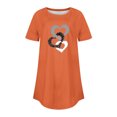 thumbnail image 4 of FAIWAD Tuniques à Manches Courtes pour Femmes, Col Rond, Blouses Amples, T-shirts Graphiques avec Cœur Mignon, 4 of 4