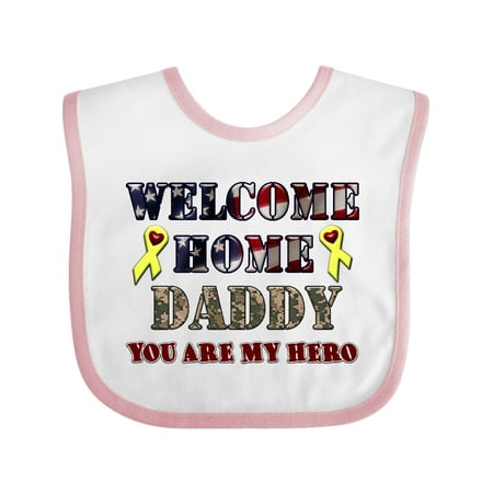 

Inktastic Welcome Home Daddy Gift Baby Boy or Baby Girl Bib
