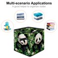 thumbnail image 2 of Panda Foldable Storage Basket with Handle, 10.8"x10.5"x10.6", Large Capacity Organizer Bins, 2 of 6