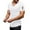 White, variant on MIXUE Shirts For Men Summer Solid Color V Neck Short Sleeve Zipper Casual Pullover Tops Tee Shirts Sportswear,White,XL