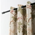 thumbnail image 3 of VOGOL Thermal Insulated Floral Blossoming Blackout Curtains, Room Darkening Window Panel Drapes for Bedroom, Living Room, Grommet Top, W52xL84, 2 Panels, 3 of 8
