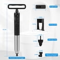 thumbnail image 6 of FEELSO Heavy Duty Toilet Plunger, High Pressure Air Drain Blaster with Barometer, Sink Plunger & Toilet Auger Multi-Drain Unclogger, 6 of 11