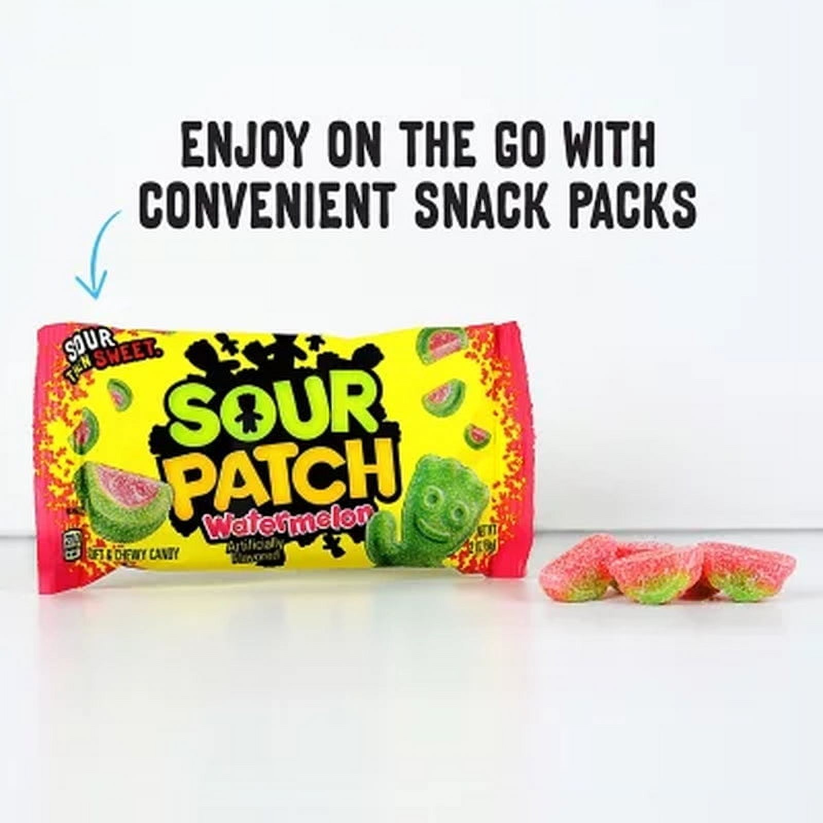 SOUR PATCH KIDS Watermelon Soft Chewy Candy, 2 Oz., 24 Pk.