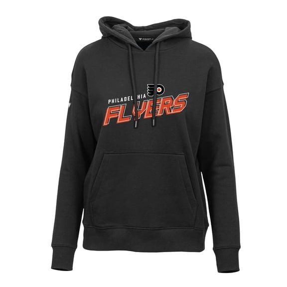 Women's Levelwear Black Philadelphia Flyers Adorn Premier 2.0 Fleece Pullover Hoodie