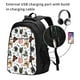 thumbnail image 2 of Balery Hip Hop Dog Mochila con carga USB para hombre y mujer - Mochila impermeable y antirrobo para laptop con puerto USB para viajes, trabajo, 2 of 7