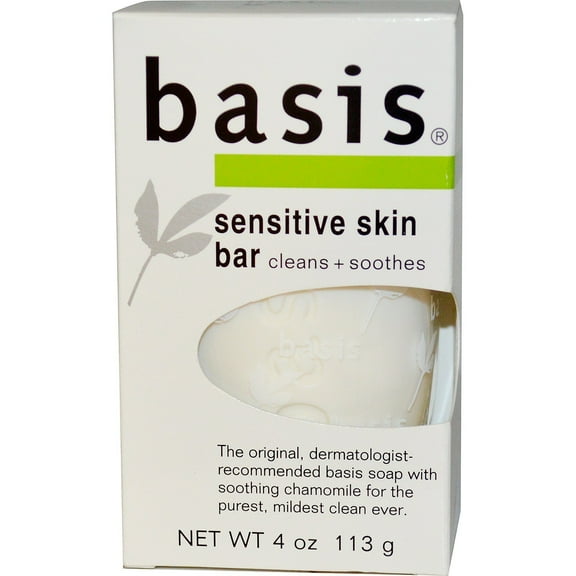 Basis, Sensitive Skin Bar, 4 oz (113 g) - 2pc C51