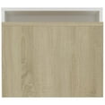 thumbnail image 3 of vidaXL Coffee Table Set White and Sonoma Oak 39.4"x18.9"x15.7" Engineered Wood, 3 of 7