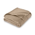 thumbnail image 2 of Mainstays Super Soft Cotton Waffle Bed Blanket, Papyrus Beige, Full/Queen Size, 2 of 4