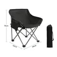 thumbnail image 3 of Silla plegable portátil Macarena para acampar Negro Asiento plegable, 3 of 8